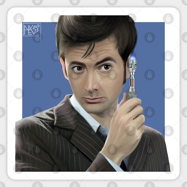 10th Doctor Sticker by AussieDrawzz